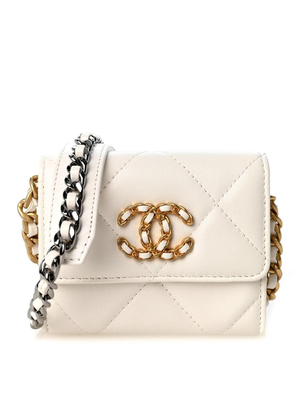 Lambskin Quilted Chanel 19 Flap Coin #362015C16B